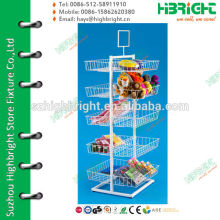 Wire Double Sided 10 Baskets Display Rack